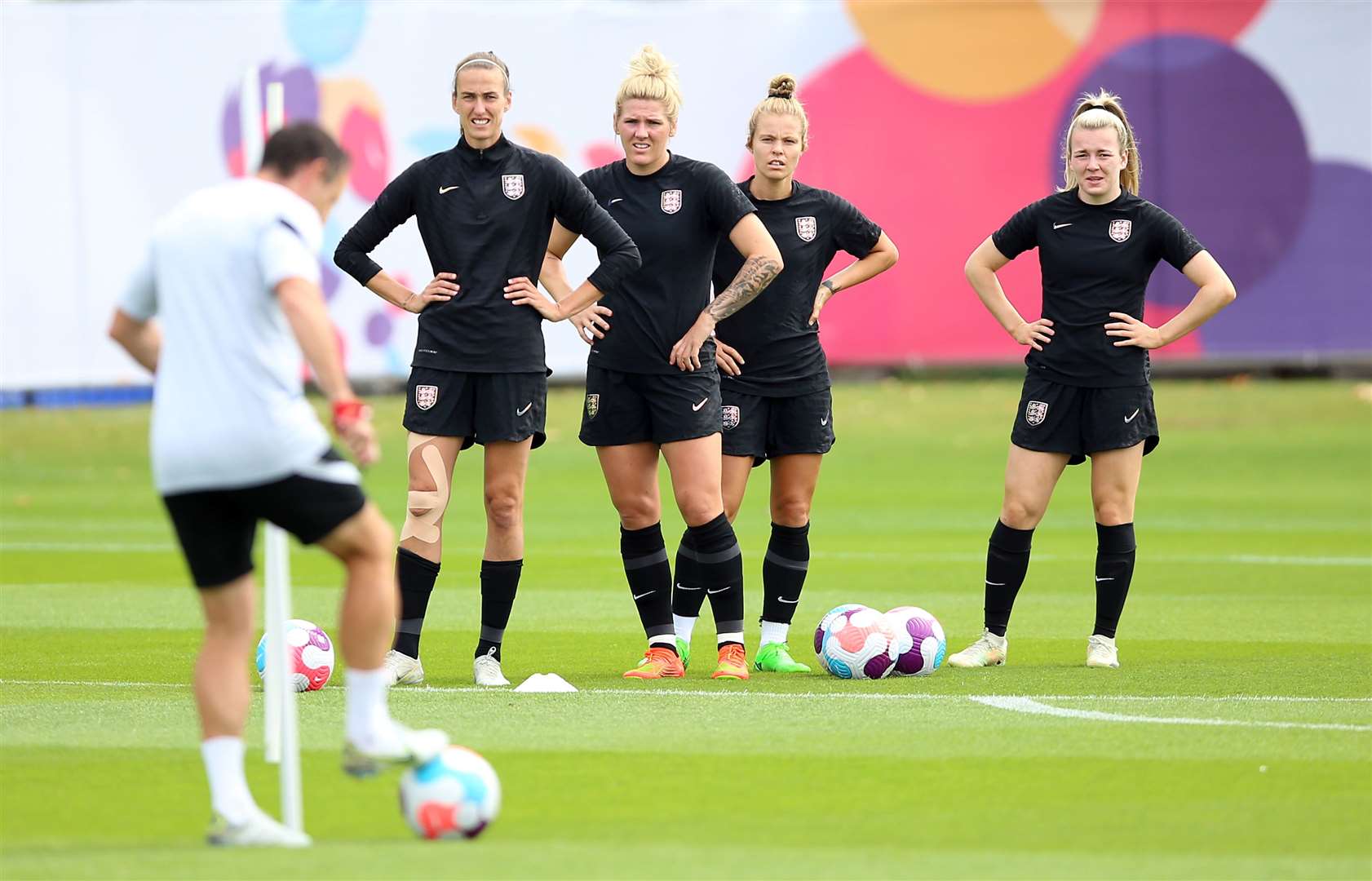 England during a training session on Saturday (Nigel FrenchPA)