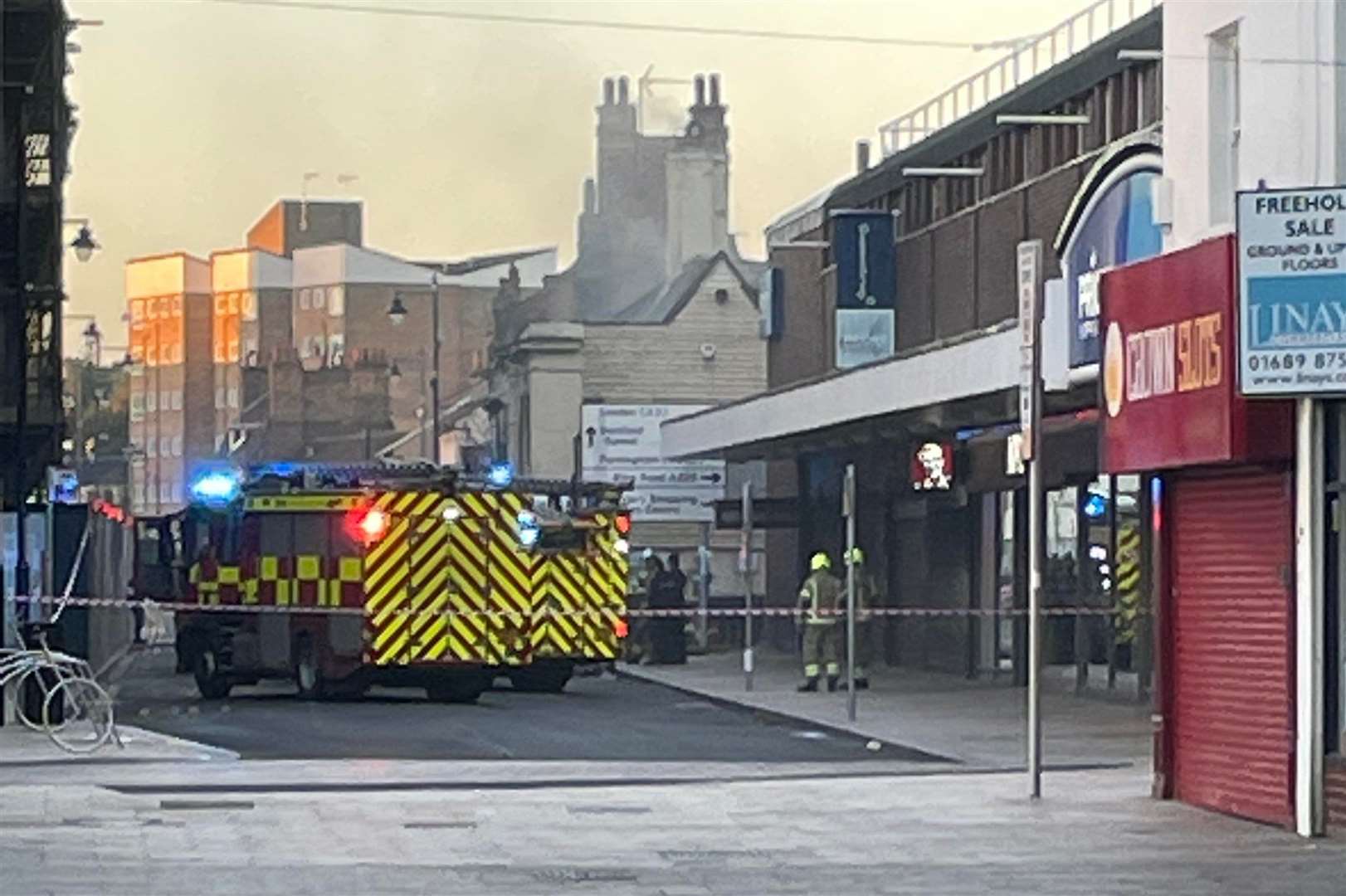 Fire crews at the Two Brewers in Dartford. Picture: Andrew Francis