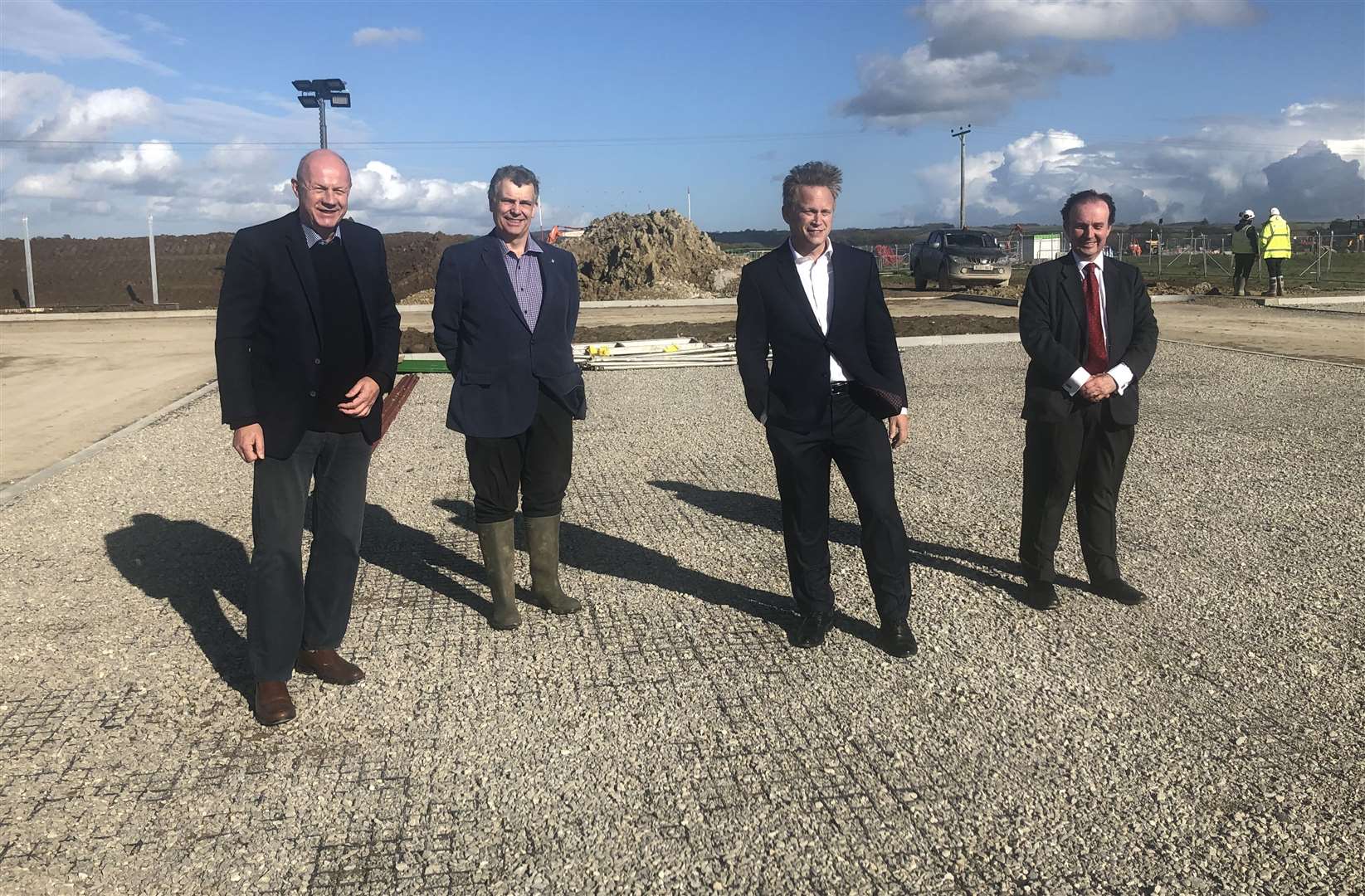 From left to right: MP Damian Green, ABC deputy leader Paul Bartlett, cabinet minister Grant Shapps and KCC leader Roger Gough during yesterday's visit