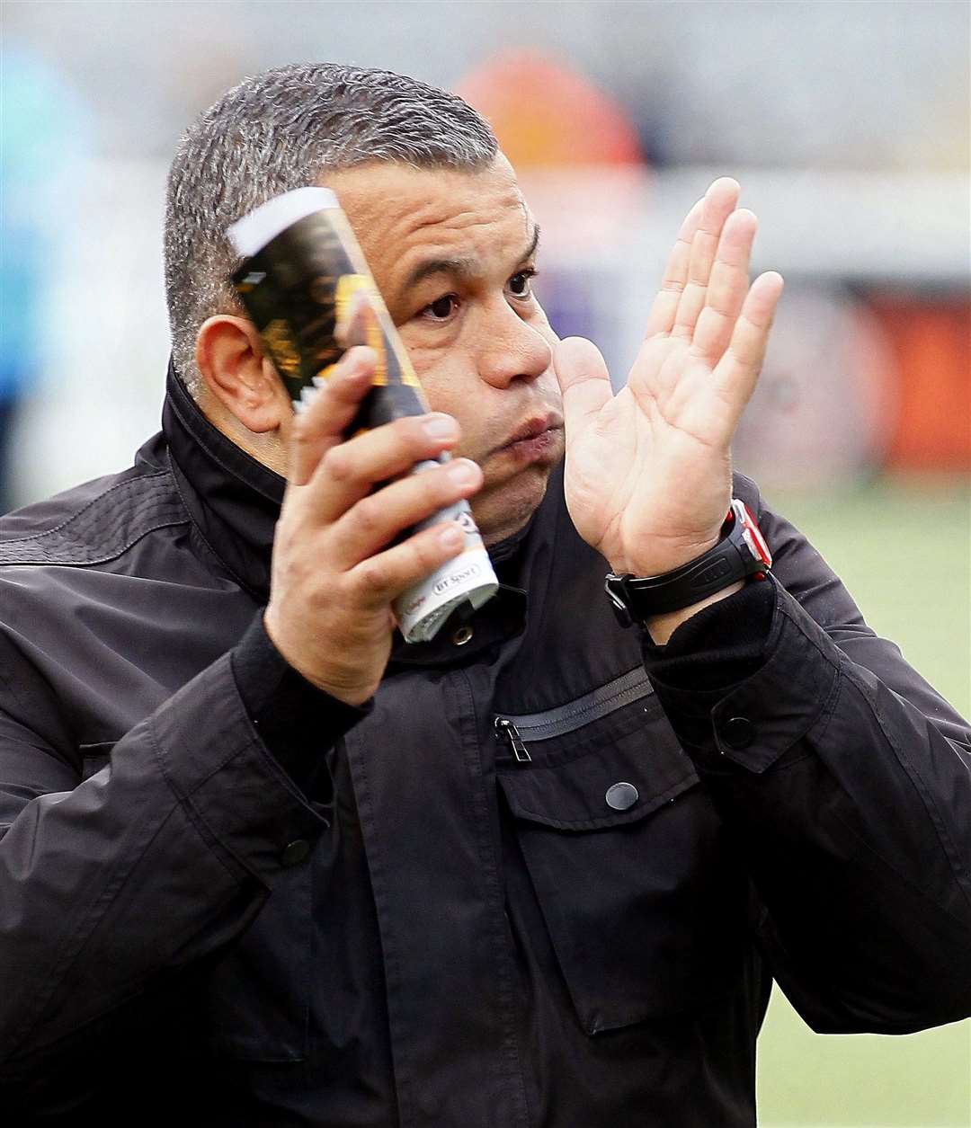 Maidstone United head coach Hakan Hayrettin Picture: Sean Aidan