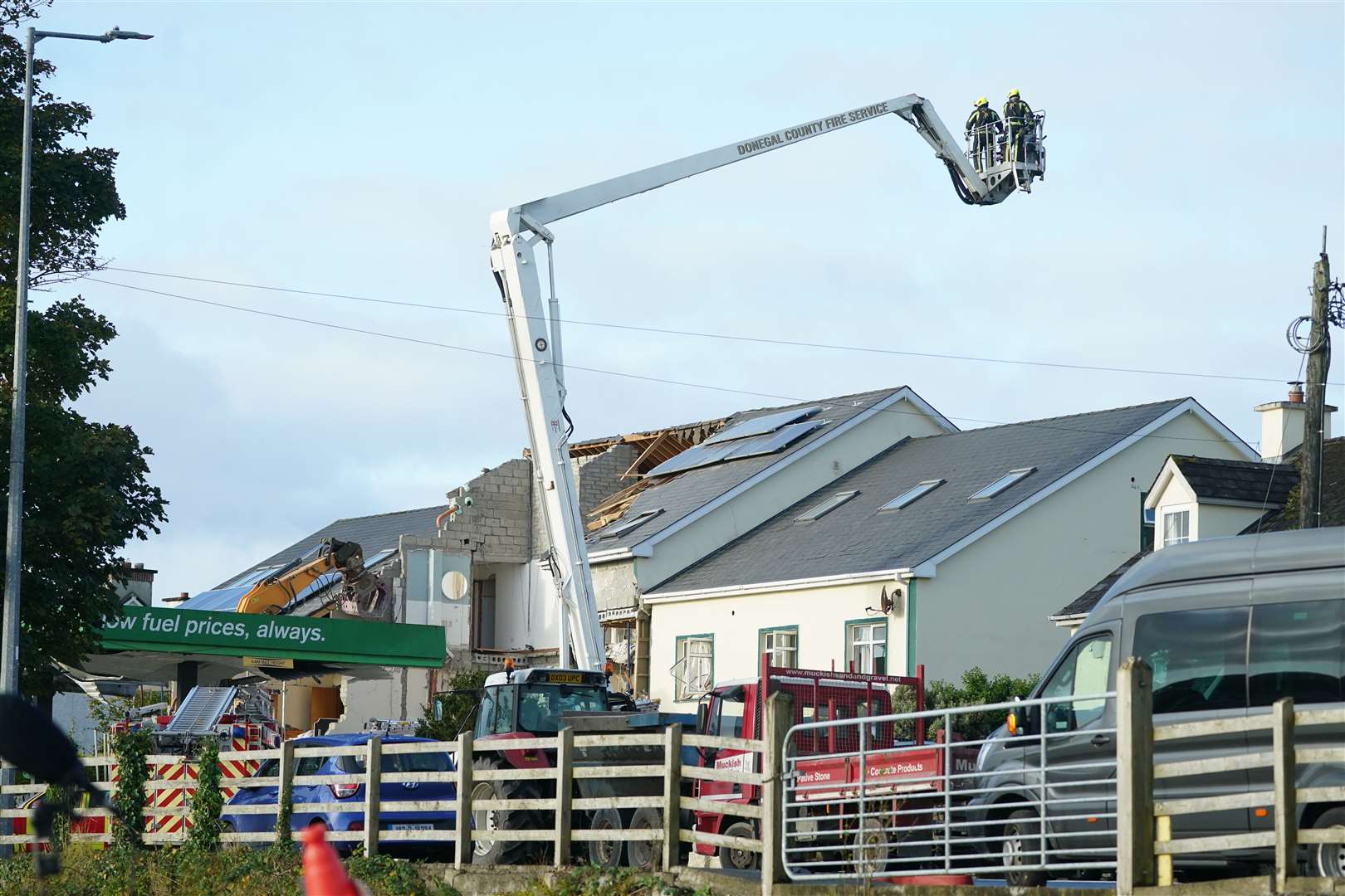 Emergency services continue their work (Brian Lawless/PA)