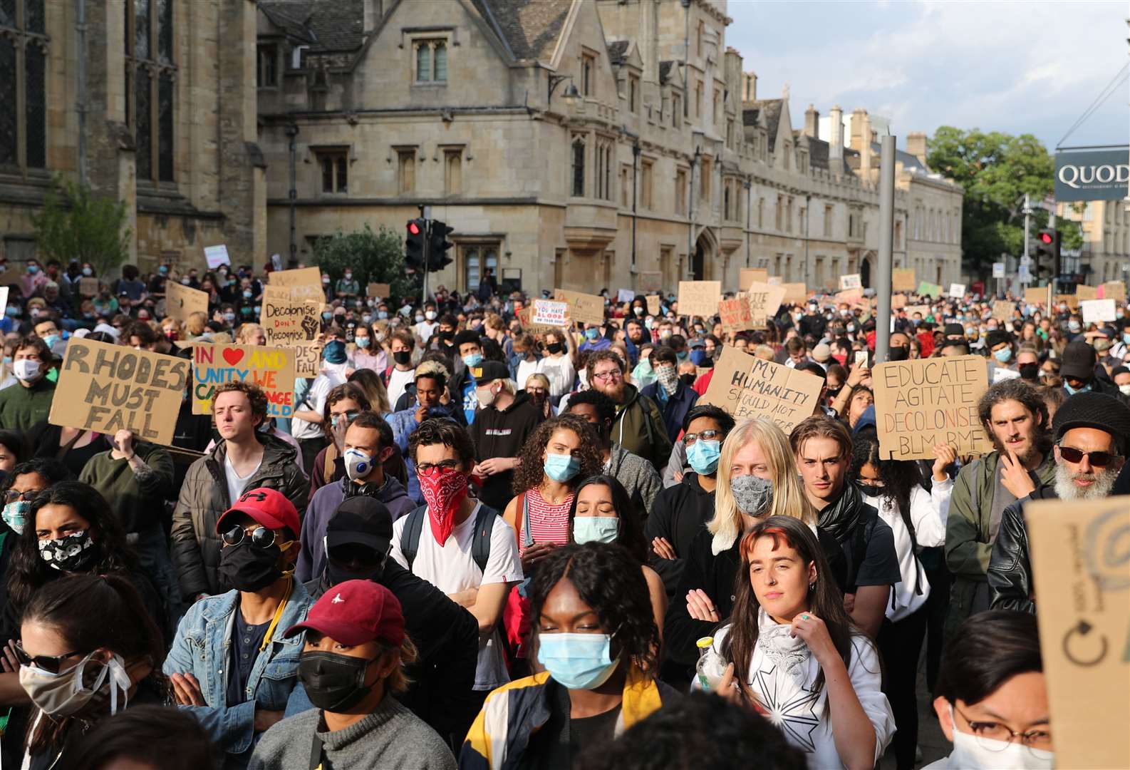 Protests have called for the statue’s removal (Steve Parsons/PA)