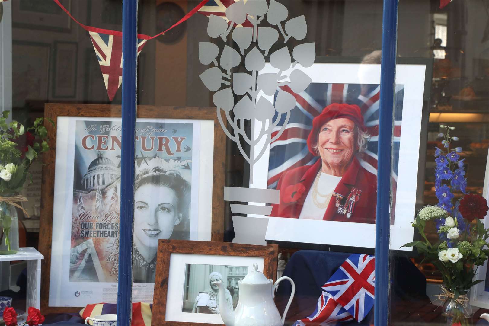 A display at the Nutmeg Cafe in Ditchling (Gareth Fuller/PA)