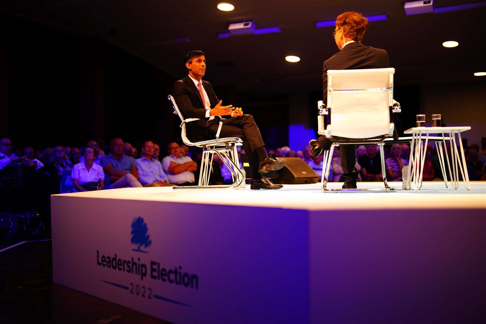 Rishi Sunak speaking at the event (Ben Birchall/PA)