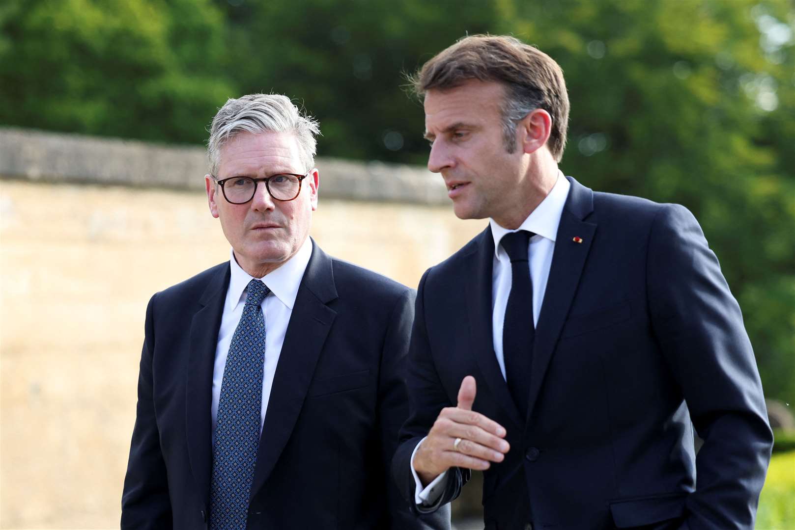 Prime Minister Sir Keir Starmer (left) and President of France Emmanuel Macron during a bilateral meeting at the European Political Community summit.