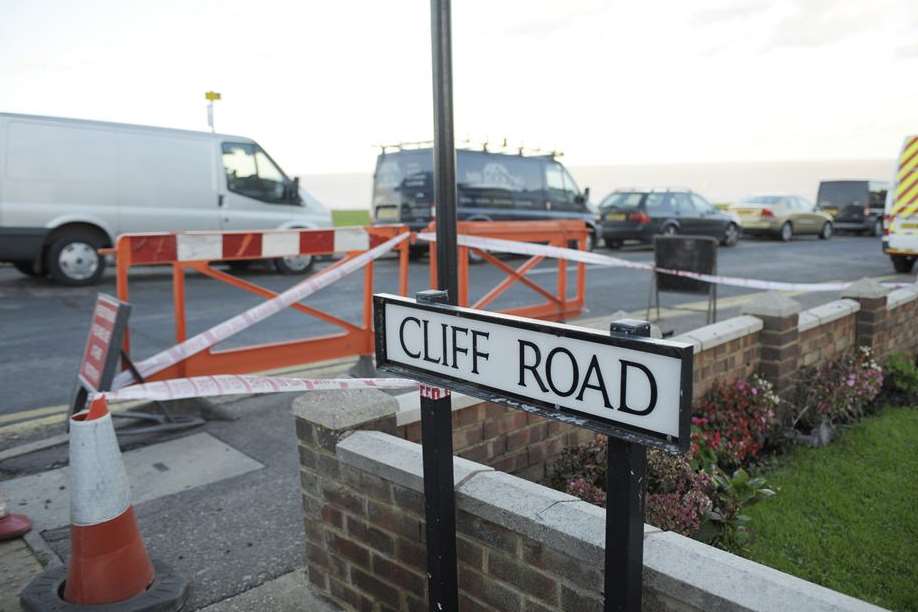 The blast was in Cliff Road, Whitstable