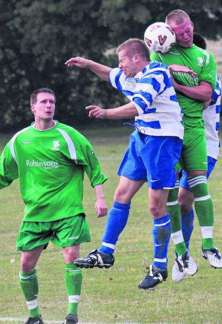 Canterbury City's Dean Brockman in action against Snodland