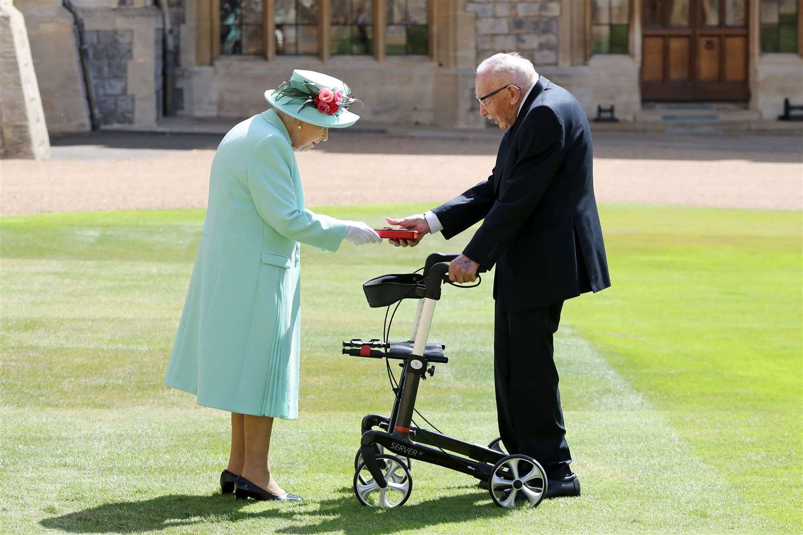 Captain Sir Thomas Moore was knighted by the Queen in summer 2020 (Chris Jackson/PA)