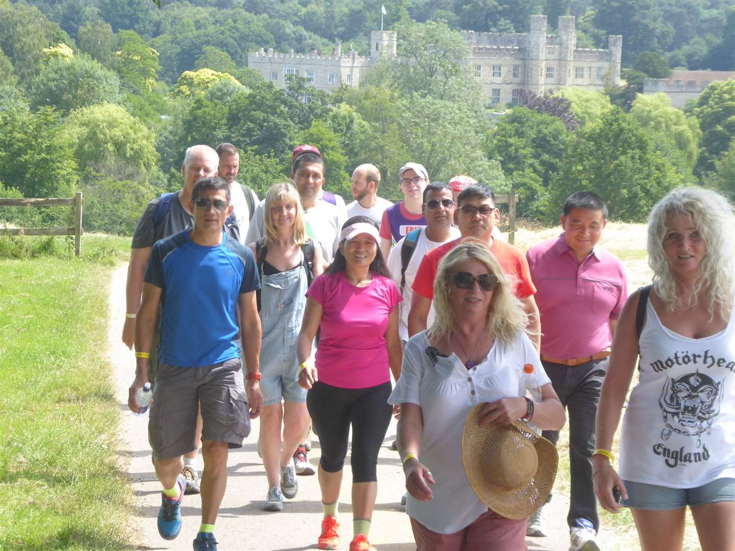 The annual KM Charity Walk takes in views of Leeds Castle in Maidstone.