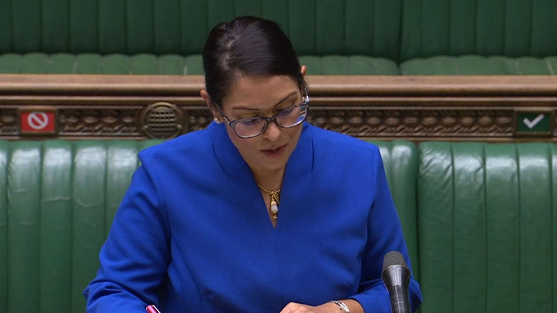 Home Secretary Priti Patel has defended the quarantine laws (House of Commons/PA)