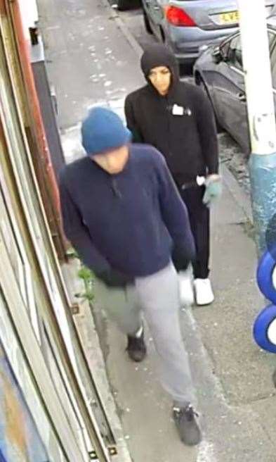 Girt and Goldstone were captured on CCTV at the scene of the crime. Picture: Kent Police (55387911)