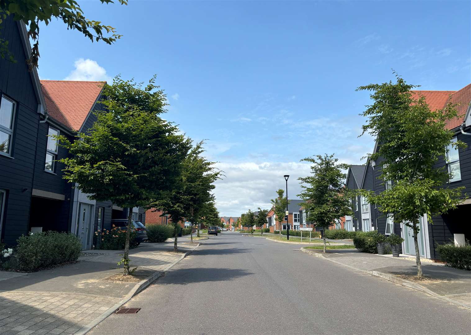 The Conningbrook Lakes housing estate sits next to the Julie Rose Stadium off Willesborough Road (A2070)