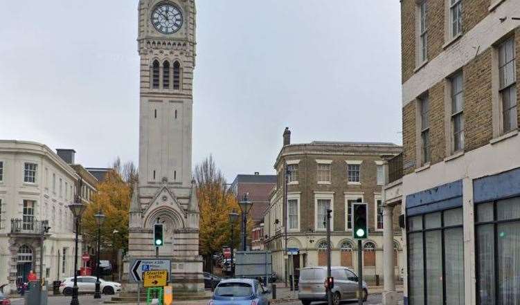 Police were called to Gravesend town centre, near Harmer Street. Photo: Google