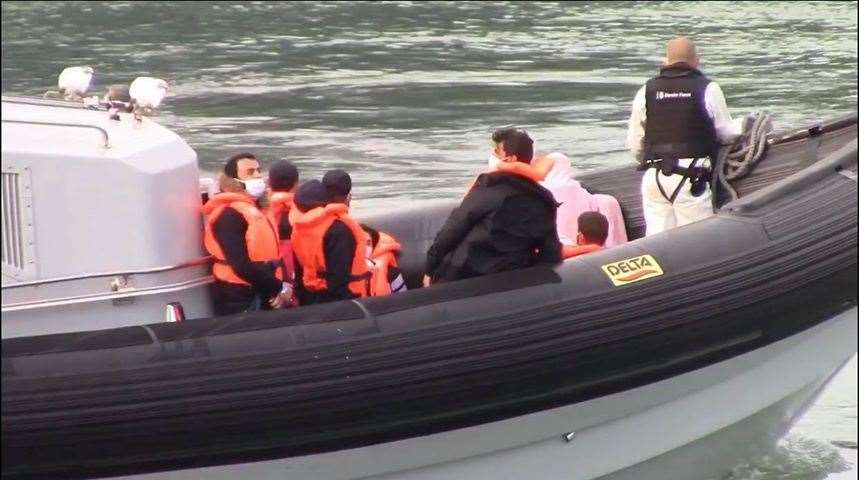 There were six separate boats picked up in the channel. Photo: Chris Johnson