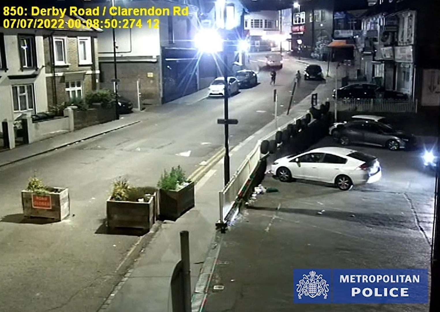 CCTV image of Owami Davies crossing Derby Road (Metropolitan Police/PA)