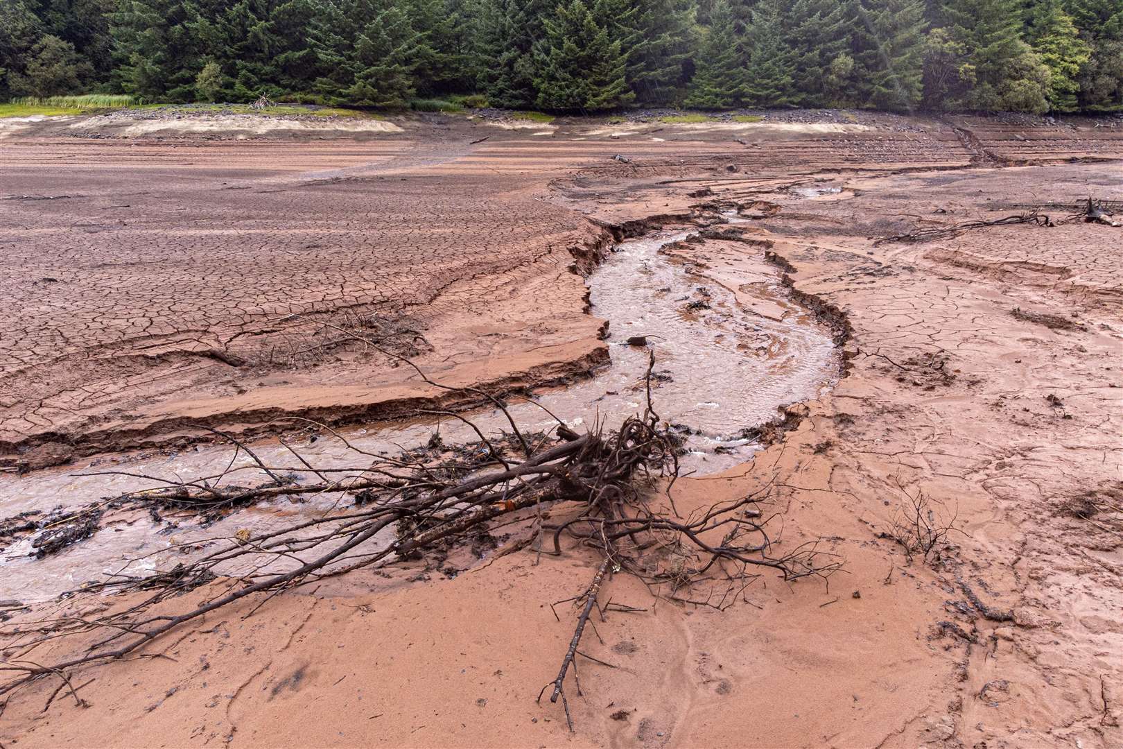 Water levels dropped in UK lakes and reservoirs after drought (Ben Birchall/PA)