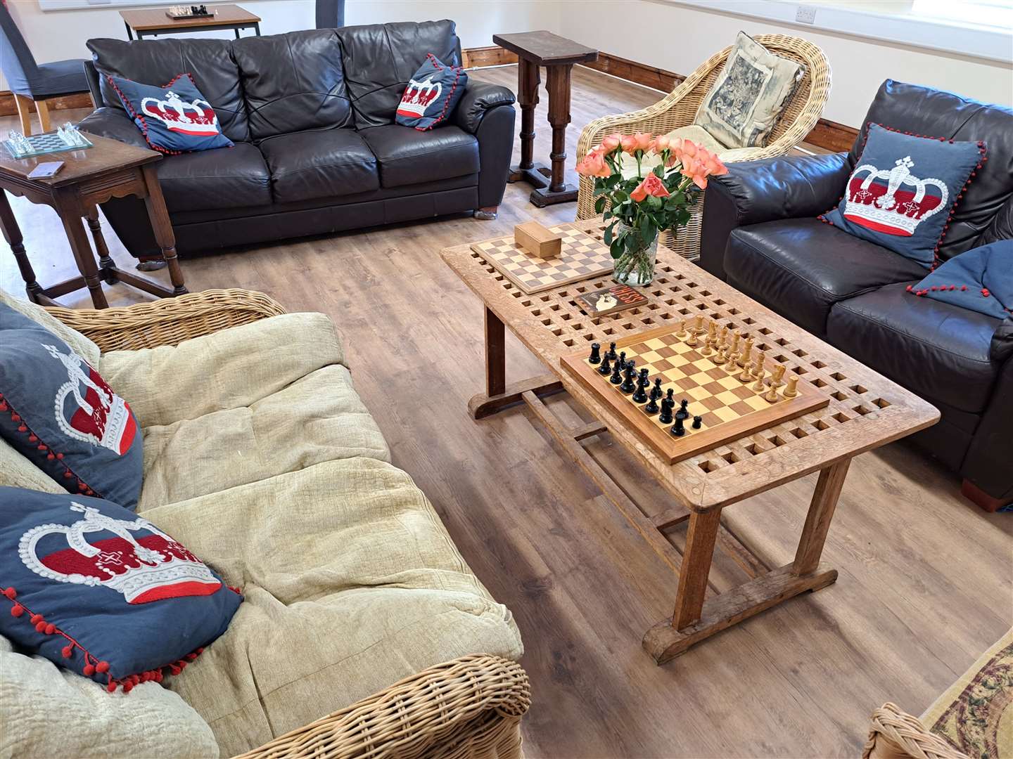 The school room - set up for the Chess Club