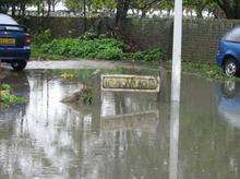 Flooding in Belmont Road, Halfway