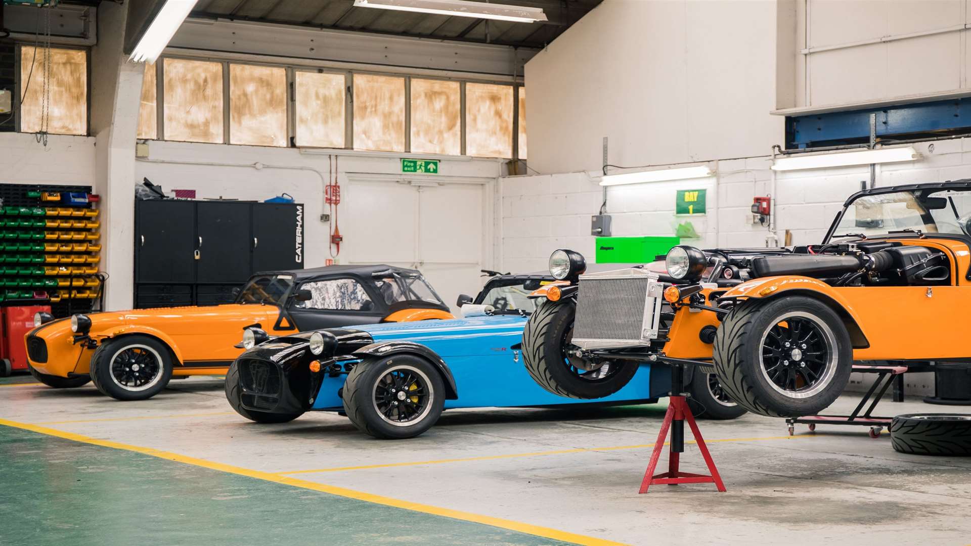 The Caterham factory in Dartford. Picture: PA Photo/Johnny Fleewood