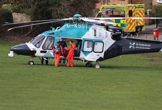 The woman was taken to hospital. Picture: Stock image