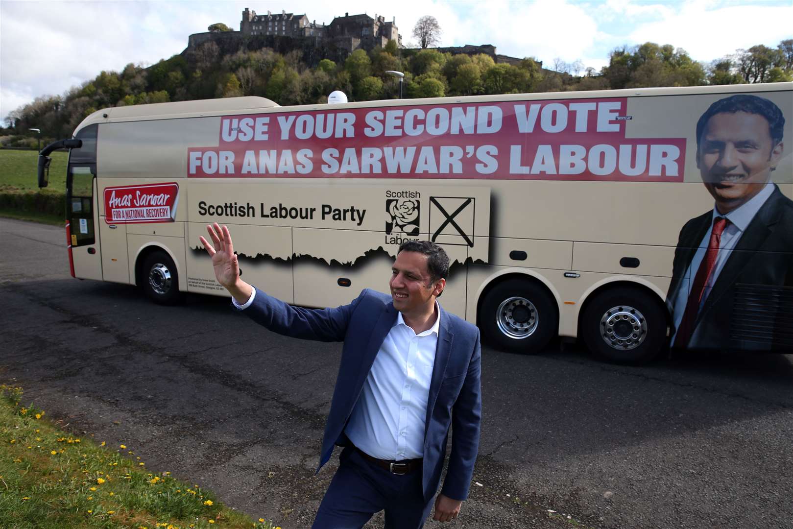 Labour’s Anas Sarwar has focused on the issue of coronavirus recovery during the campaign (Andrew Milligan/PA)