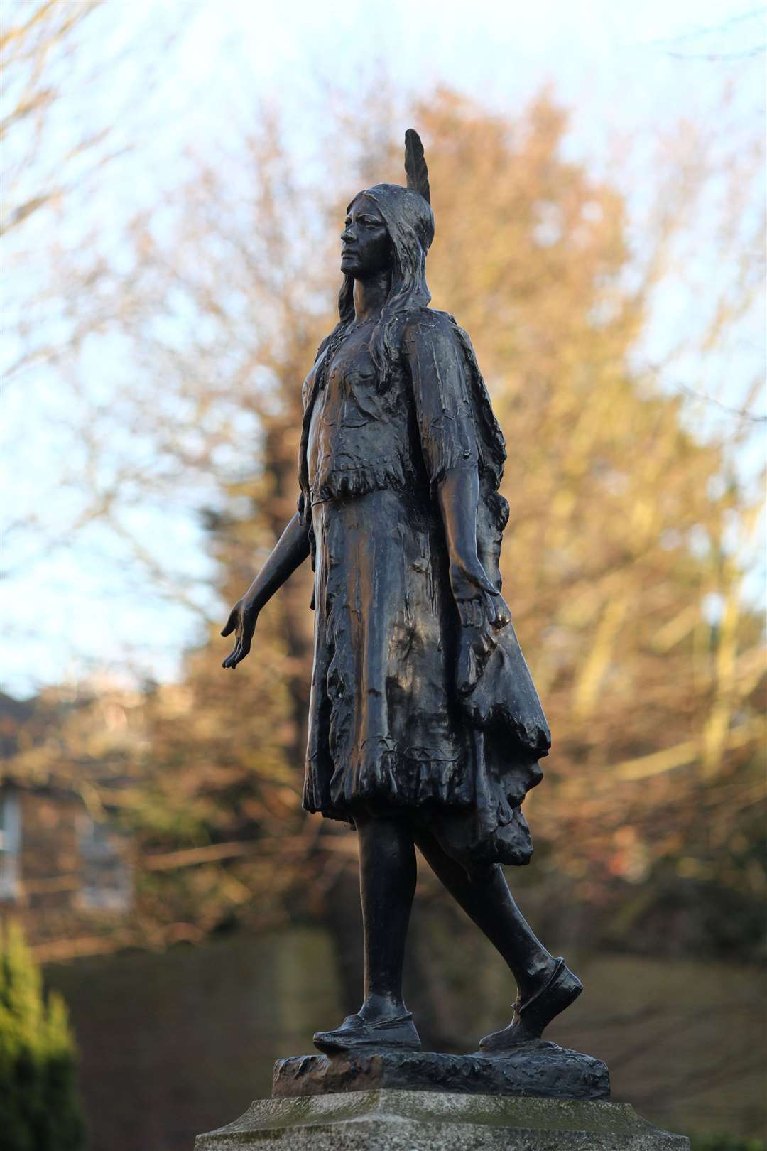 A statue of Pocahontas in Gravesend, Kent (Gareth Fuller/PA)