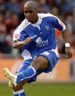 Darren Byfield fires in the Gills' second goal. Picture: MATTHEW READING