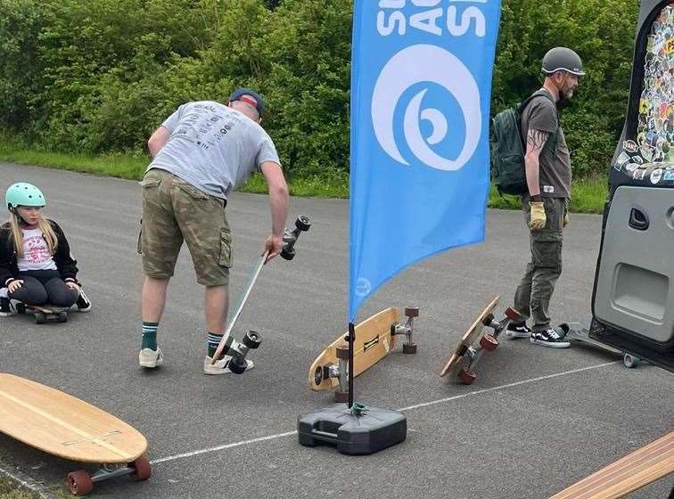 Preparations at March's taster session. Picture: UK UltraSkate