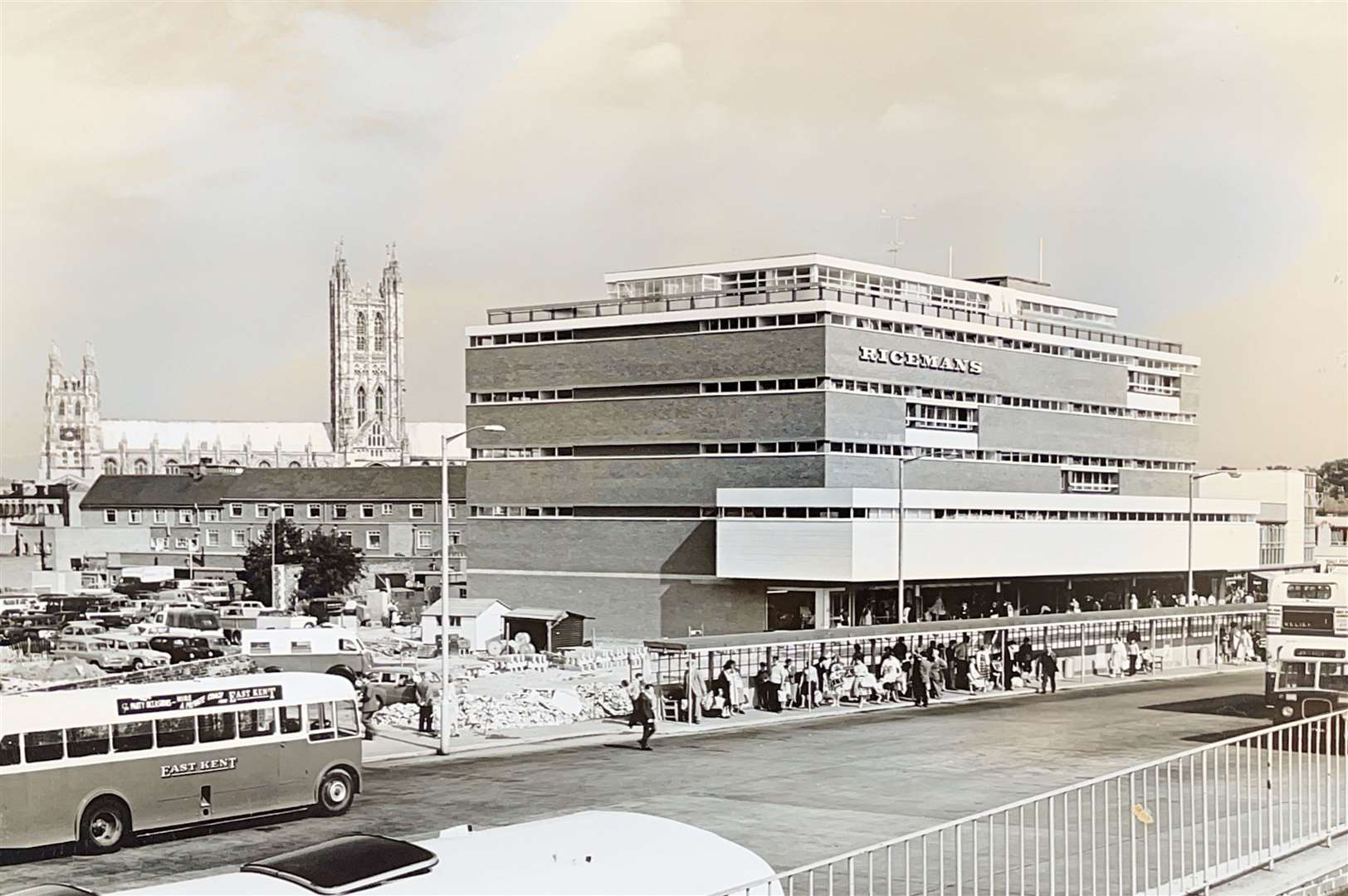 Ricemans of Canterbury, with the city’s Cathedral in the background. Photo: Riceman family