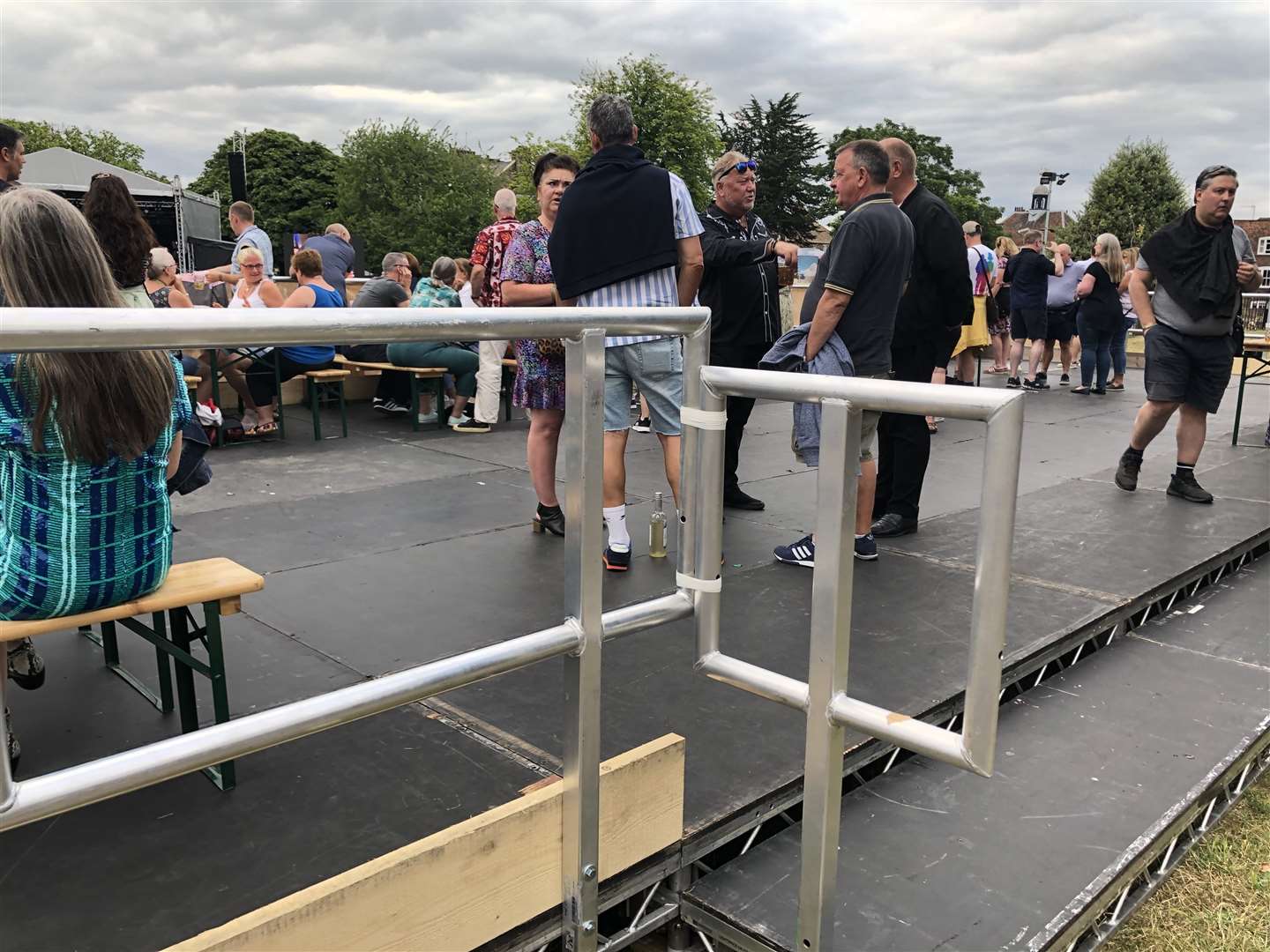 The VIP area at the Rochester Castle Concerts Picture: Ashley Pearson