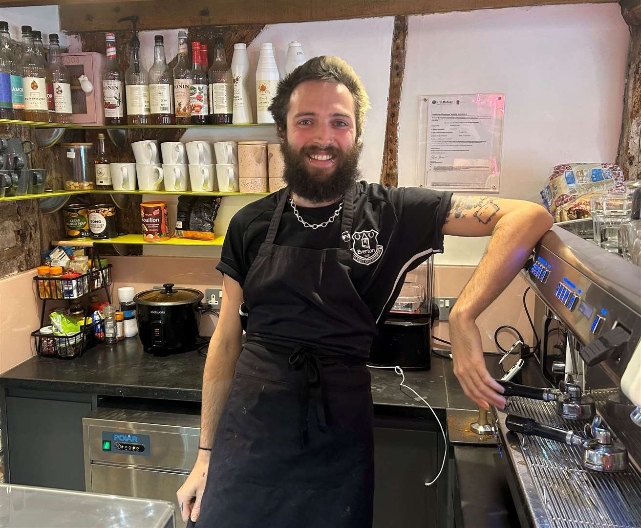 Josh Neale, a manager at Shot Space cafe, says Wincheap has become a "ghost town"