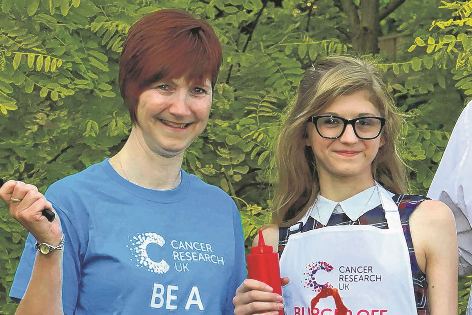 Molly (right) with her mum, Cheryl