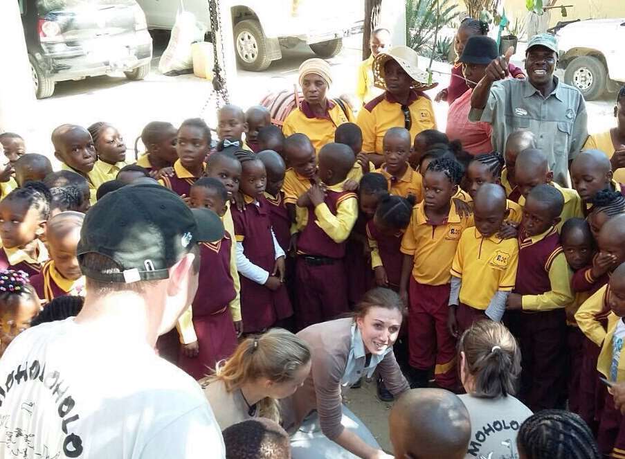 Rachael Pfeiffer at Moholoholo Wildlife Rehabilitation Centre