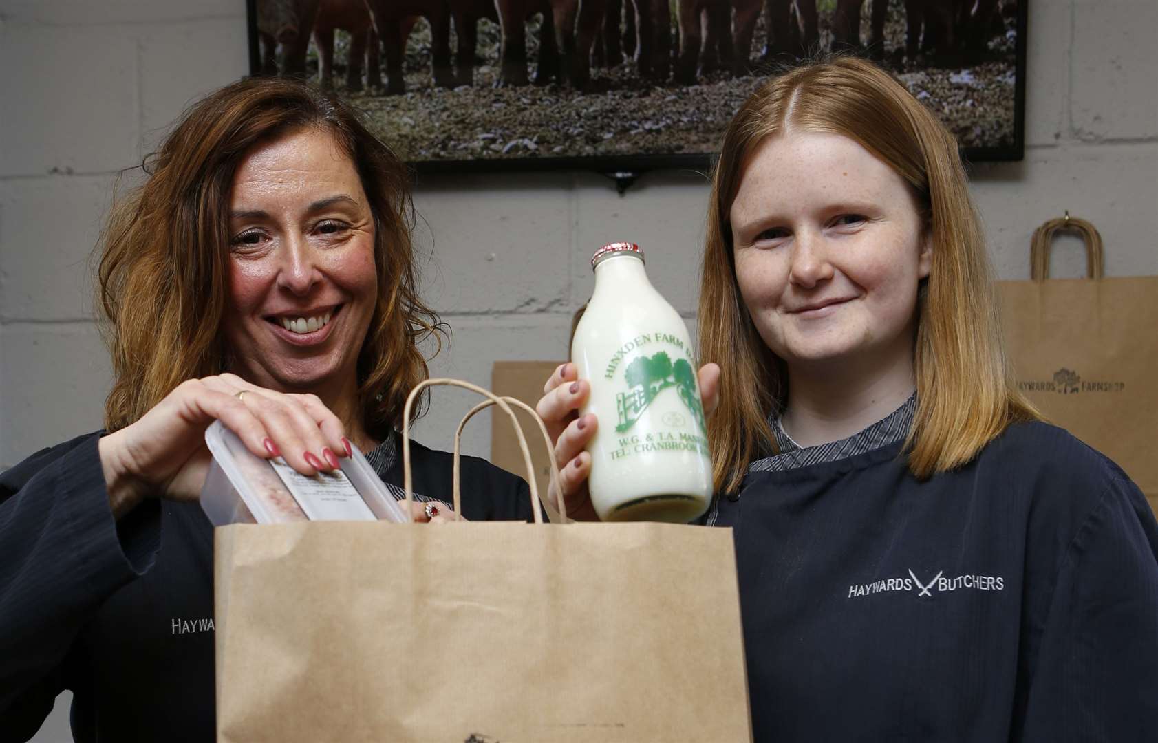 Sue Sandell and Clodagh O'Neill - two of Haywards Farm Shop staff 7395125