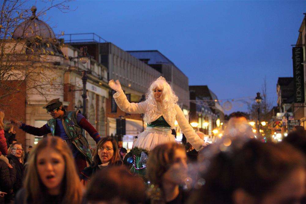 Gravesend Christmas light switch on last year