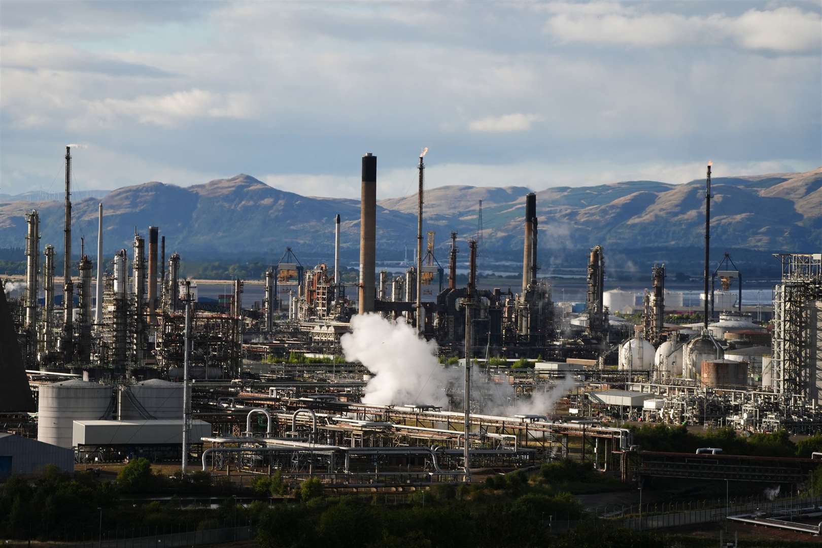 Grangemouth oil refinery is set to close in 2025 with the loss of 400 jobs (Andrew Milligan/PA)