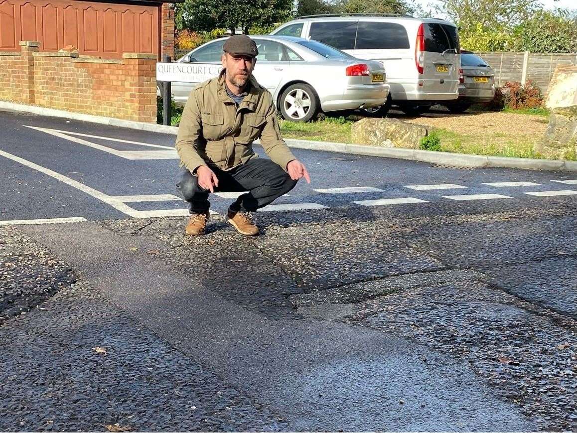 Medway Council is being urged to repair the pothole. Picture: Medway Liberal Democrats