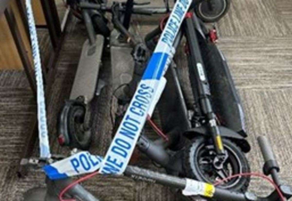 E-scooters Seized During Police Crackdown In Dartford High Street