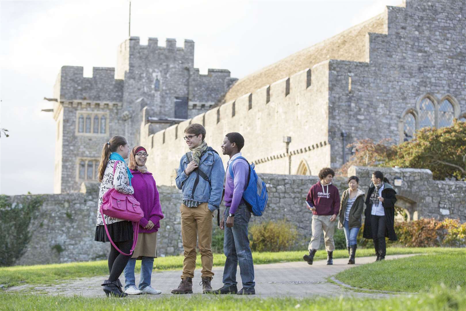 Students at UWC Atlantic College in Wales, where Princess Leonor will study beginning this summer (UWC/Gareth Iwan Jones)