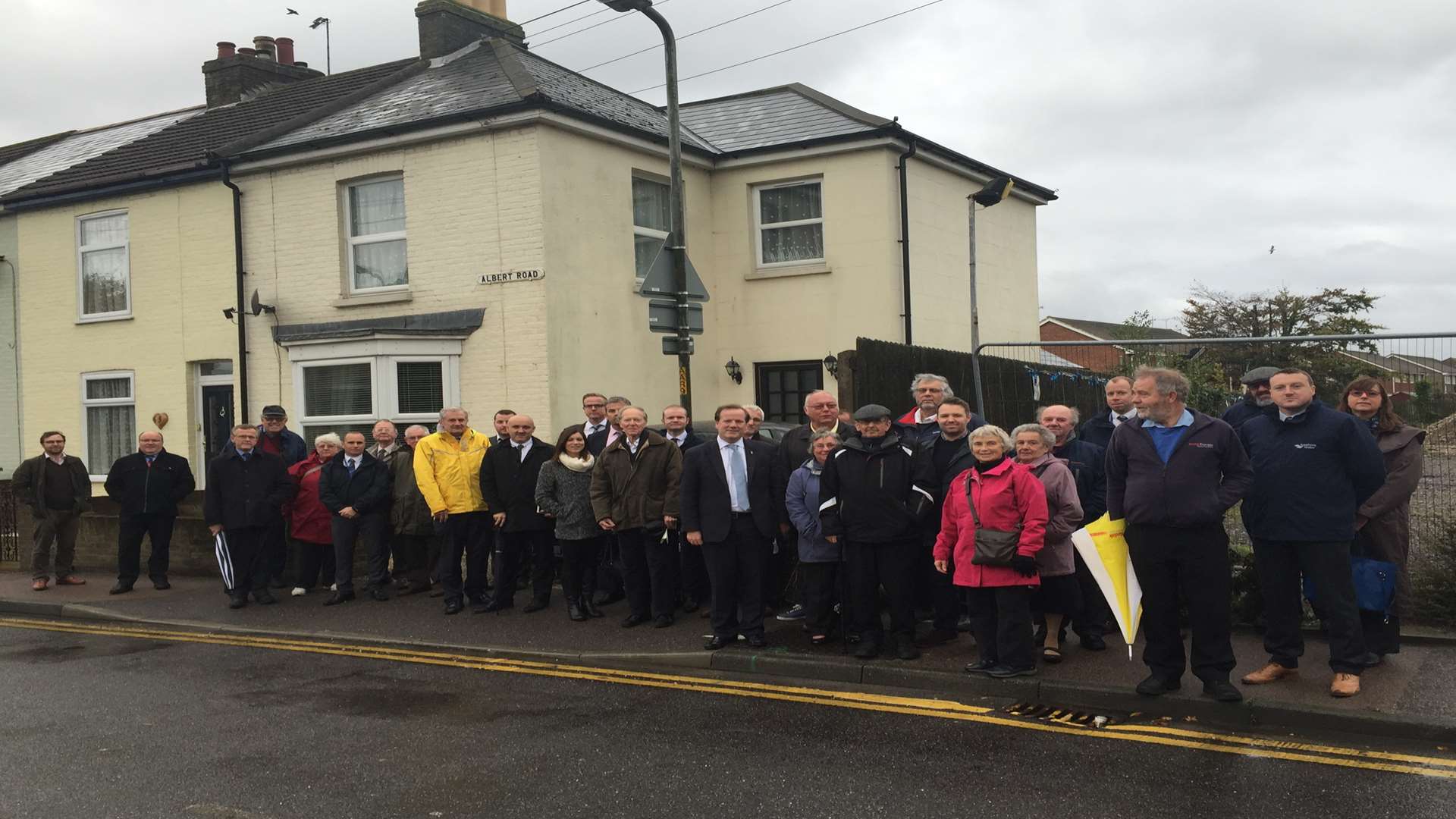 The residents began the meeting in Albert Road