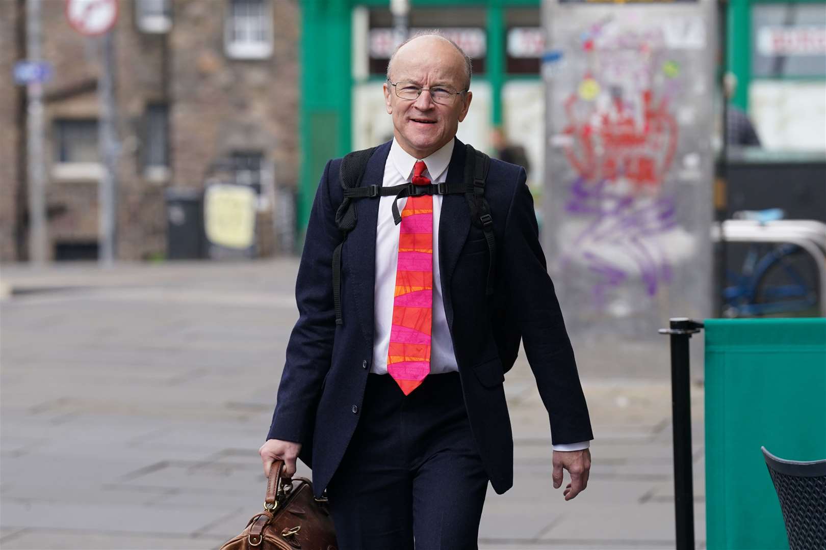 Mungo Bovey KC arrives at Edinburgh Sheriff for an extradition hearing for his client Nicholas Rossi (Andrew Milligan/PA)