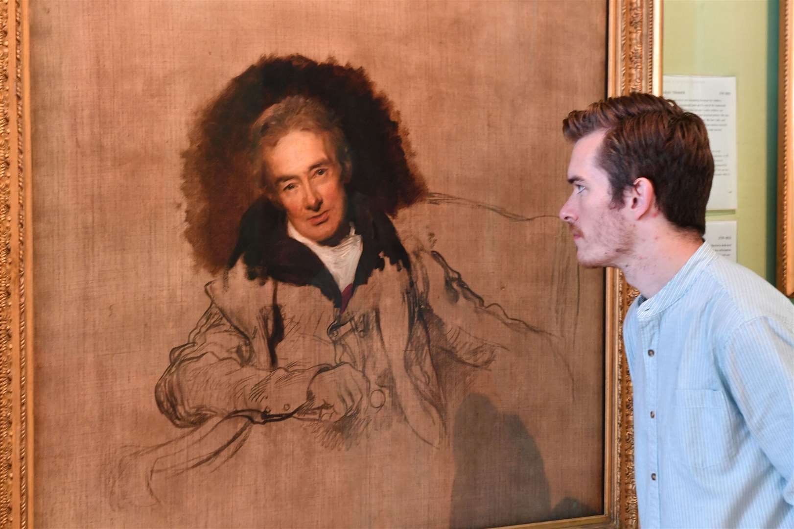 The portait of William Wilberforce at the National Portrait Gallery in London (John Stillwell/PA Archive)