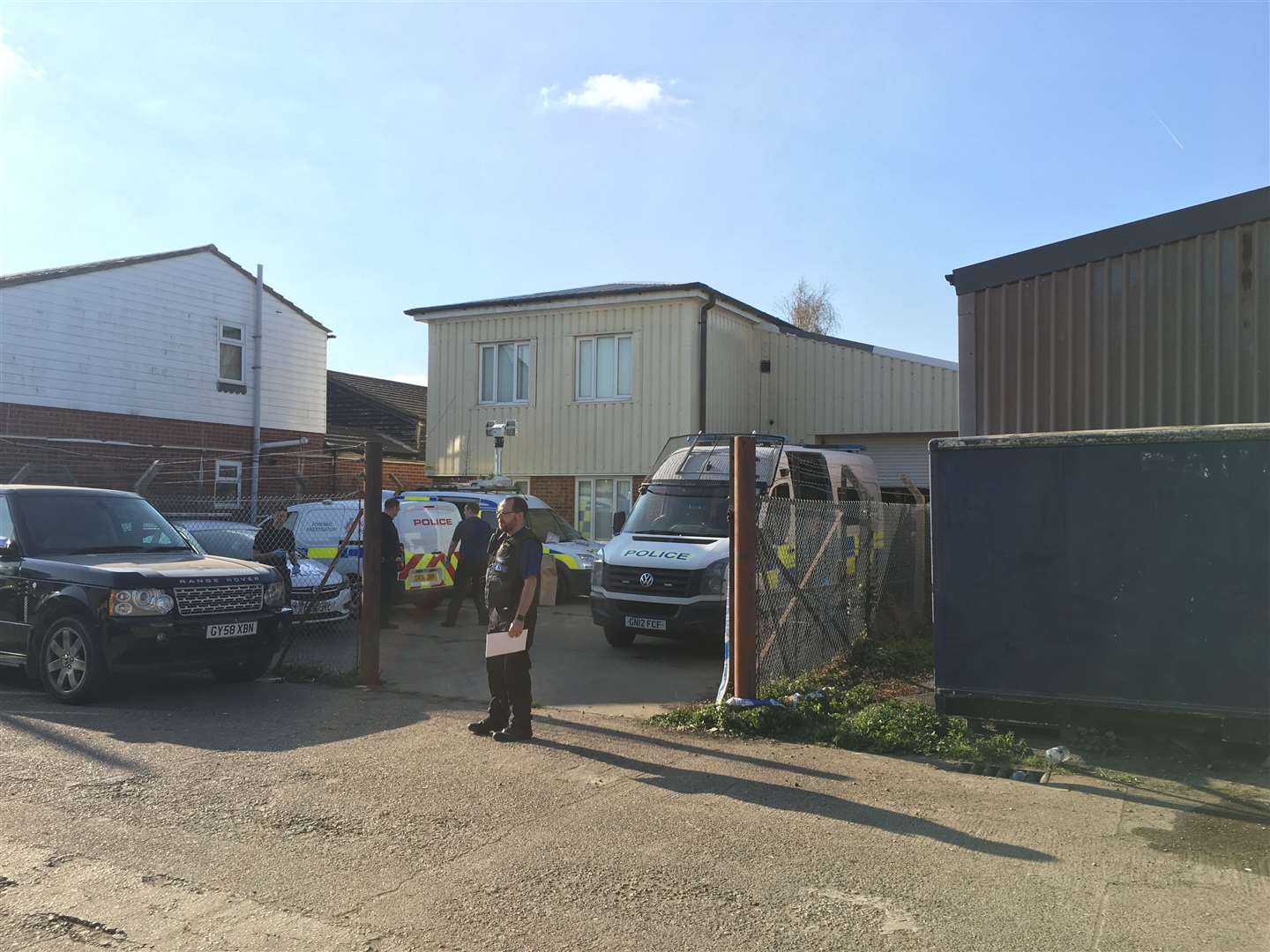 Police raid a cannabis factory in the Upper Brents in Faversham (8140278)