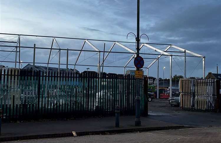 Orchard West, in Hythe Street, Dartford, under construction