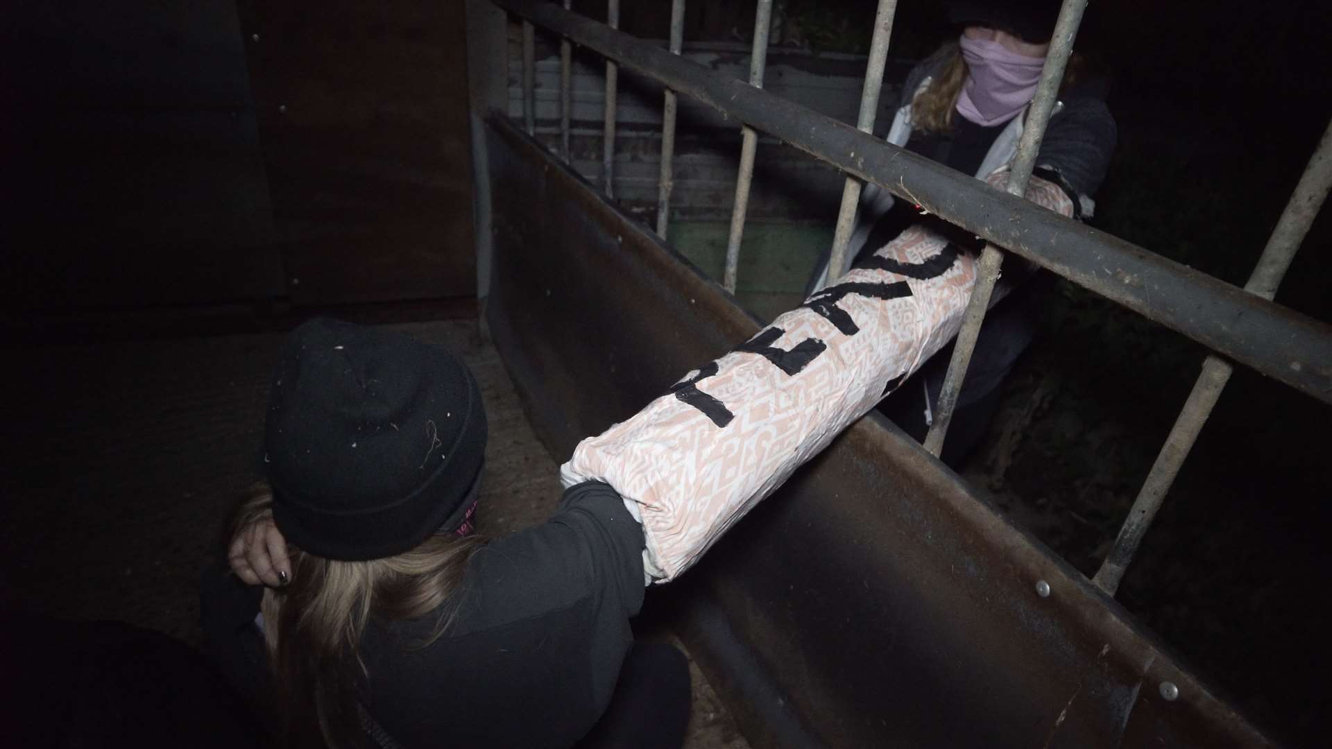 Activists at Forge Farm Meats in Southborough (15764958)