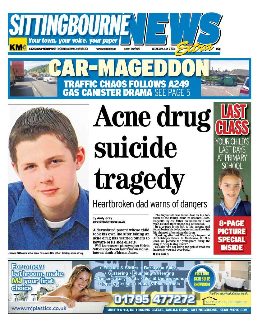 The front of this week's Sittingbourne News Extra