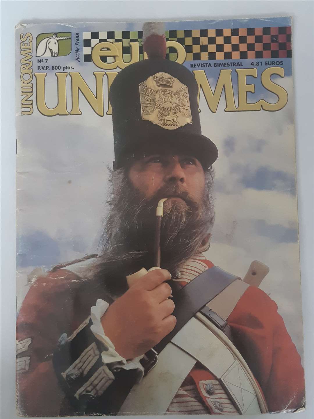 Brain on the front cover of Uniform Magazine