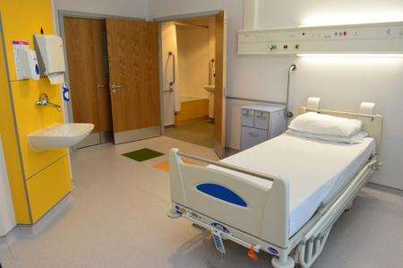 One of the rooms at the new £230m Pembury Hospital