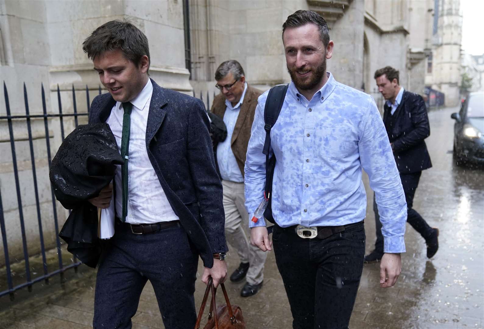 Jondy Ward, right, appeared in court in France on Wednesday (Andrew Matthews/PA)