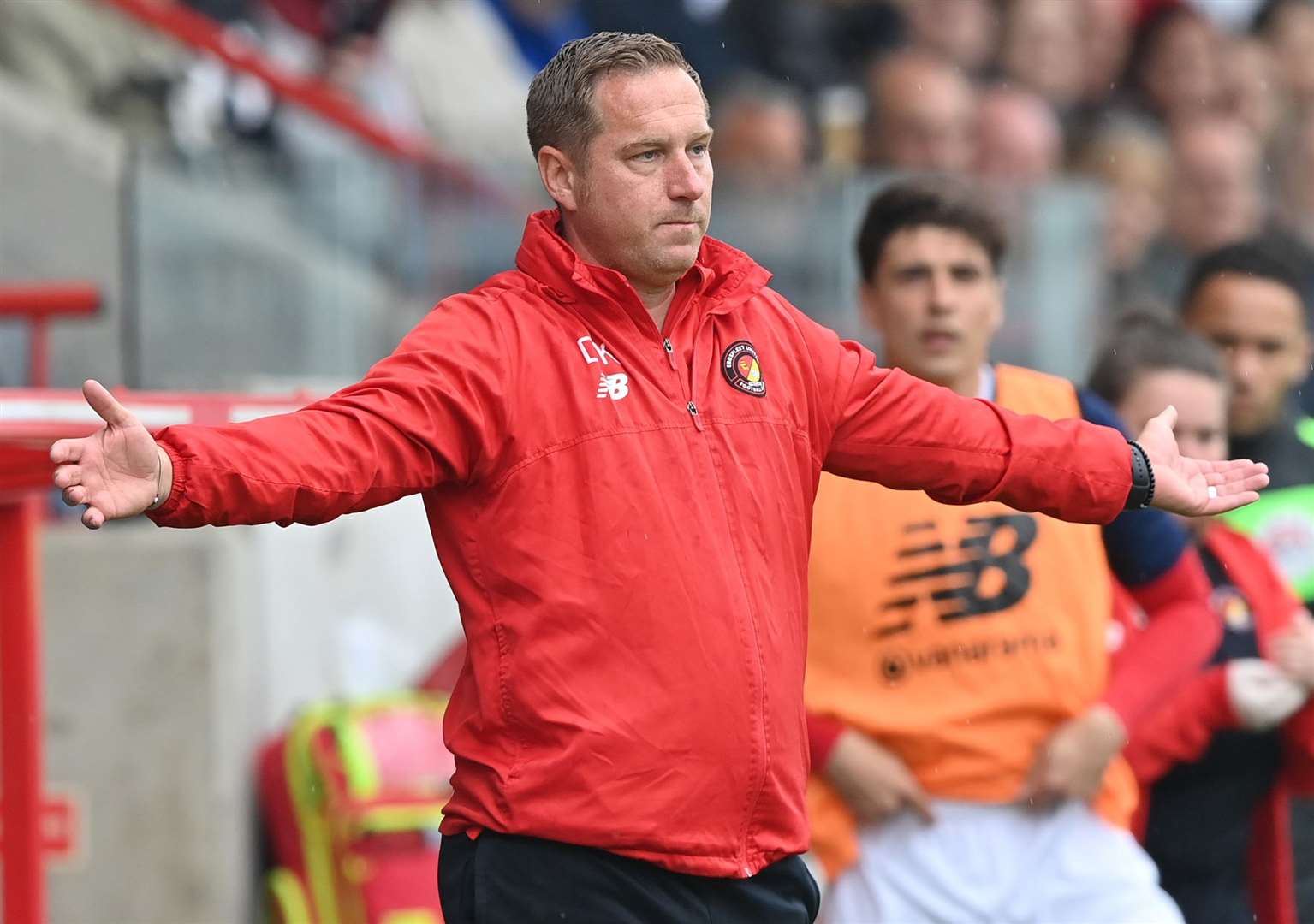 Ebbsfleet manager Dennis Kutrieb wants his players to focus solely on their own game. Picture: Keith Gillard